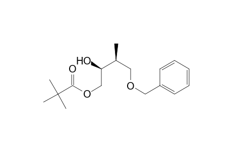 (2S,3S)-4-(benzyloxy)-2-hydroxy-3-methylbutyl pivalate