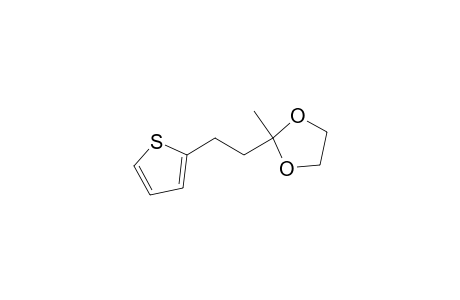 1,3-Dioxolane, 2-methyl-2-[2-(2-thienyl)ethyl]-