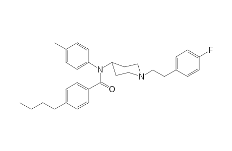 4-Butyl-N-(1-[2-(4-fluorophenyl)ethyl]piperidin-4-yl)-N-4-methylphenylbenzamide