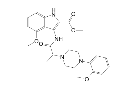 methyl 4-methoxy-3-({2-[4-(2-methoxyphenyl)-1-piperazinyl]propanoyl}amino)-1H-indole-2-carboxylate
