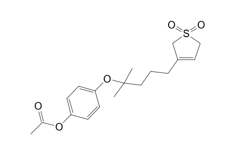 3-(4'-(4"-Acetoxyphenoxy)-4'-methylpentyl)thia-3-cyclopentene-1,1,dioxide