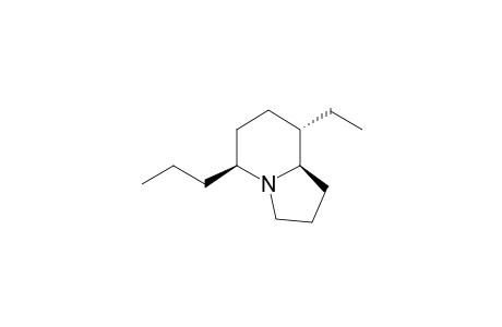 (5S,8S,8aR)-8-ethyl-5-propyl-1,2,3,5,6,7,8,8a-octahydroindolizine