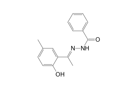 Benzoic acid, [1-(2-hydroxy-5-methylphenyl)ethylidene]hydrazide