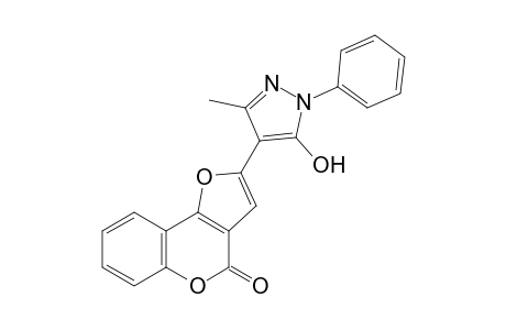 2-(5-Hydroxy-3-methyl-1-phenyl-1H-pyrazol-4-yl)-4H-furo[3,2-c]chromen-4-one