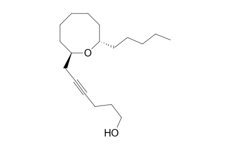 (2R*,8S*)-2-(6-Hydroxyhext-2-ynyl)-8-pentyloxocane