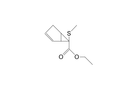 (1S*,5R*,6R*)-6-Methylthio-bicyclo(3.1.0)hex-2-ene-6-carboxylic acid, ethyl ester