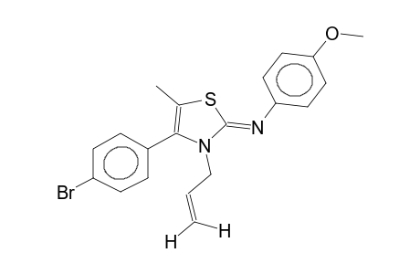 2-(4-methoxyphenylimino)-3-allyl-4-(4-bromophenyl)-5-methyl-4-thiazoline