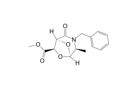 (1S,4S,5R,7R)-3-benzyl-2-keto-4-methyl-6,8-dioxa-3-azabicyclo[3.2.1]octane-7-carboxylic acid methyl ester