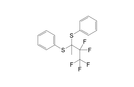(3,3,4,4,4-pentafluoro-2-phenylsulfanylbutan-2-yl)sulfanylbenzene