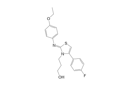 3-(2-[(4-ethoxyphenyl)imino]-4-(4-fluorophenyl)-1,3-thiazol-3(2H)-yl)-1-propanol