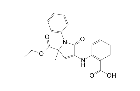2-{[5-(ethoxycarbonyl)-5-methyl-2-oxo-1-phenyl-2,5-dihydro-1H-pyrrol-3-yl]amino}benzoic acid