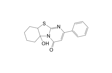 5a-Hydroxy-2-phenyl-5a,6,7,8,9,9a-hexahydro-4H-pyrimido[2,1-b]benzothiazol-4-one