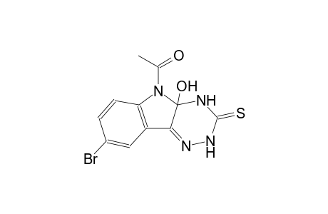 5-acetyl-8-bromo-4a-hydroxy-2,4,4a,5-tetrahydro-3H-[1,2,4]triazino[5,6-b]indole-3-thione