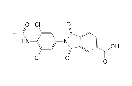 2-[4-(acetylamino)-3,5-dichlorophenyl]-1,3-dioxo-5-isoindolinecarboxylic acid