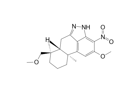 [6aR-(6aa,7b,10ab)]-2-methoxy-7-methoxymethyl-7,10a-dimethyl-3-nitro-4,6,6a,7,8,9,10,10a-octahydrophenanthro[1,10-cd]pyrazole