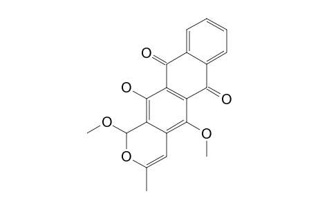 12-HYDROXY-1,5-DIMETHOXY-3-METHYL-6,11-DIHYDRO-1H-ANTHRA-[2,3-C]-PYRAN-6,11-DIONE