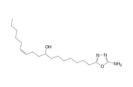 (Z)-5-(8'-Hydroxy-octadec-11'-enoyl)-2-amino-1,3,4-oxadiazoles