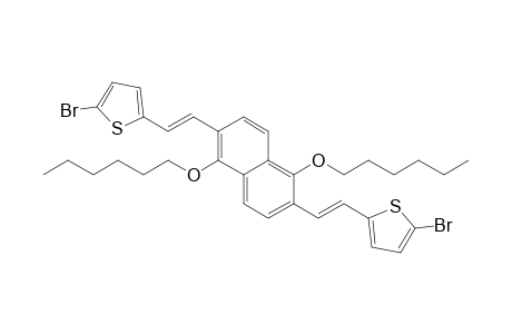 2,6-Bis[2-(5-bromo-2-thienyl)vinyl]-1,5-bis(hexyloxy)naphthalene