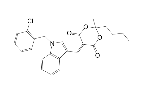 2-butyl-5-{[1-(2-chlorobenzyl)-1H-indol-3-yl]methylene}-2-methyl-1,3-dioxane-4,6-dione