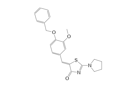 (5Z)-5-[4-(benzyloxy)-3-methoxybenzylidene]-2-(1-pyrrolidinyl)-1,3-thiazol-4(5H)-one