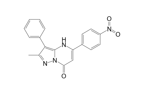 2-Methyl-5-(4-nitro-phenyl)-3-phenyl-4H-pyrazolo[1,5-a]pyrimidin-7-one