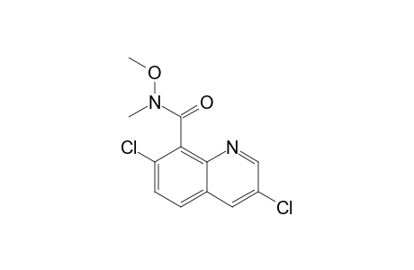 3,7-bis(chloranyl)-N-methoxy-N-methyl-quinoline-8-carboxamide