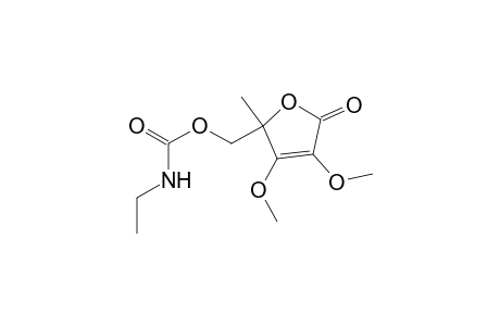 (3,4-dimethoxy-2-methyl-5-oxidanylidene-furan-2-yl)methyl N-ethylcarbamate