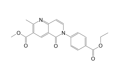 1,6-naphthyridine-3-carboxylic acid, 6-[4-(ethoxycarbonyl)phenyl]-5,6-dihydro-2-methyl-5-oxo-, methyl ester