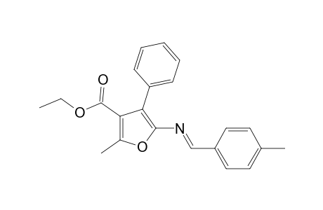2-Methyl-5-[(E)-(4-methylbenzylidene)amino]-4-phenyl-furan-3-carboxylic acid ethyl ester