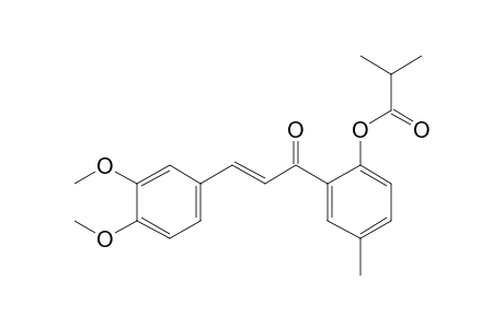 3,4-Dimethoxy-2'-hydroxy-5'-methylchalcone, 2-methylpropionate