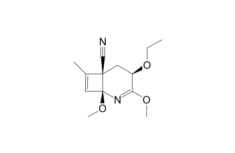 6-CYANO-4-ETHOXY-1,3-DIMETHOXY-7-METHYL-2-AZABICYCLO-[4.2.0]-OCTA-2,7-DIENE