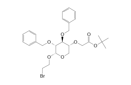 (2-BROMO-ETHYL)-2,3-DI-O-BENZYL-4-O-(TERT.-BUTOXYCARBONYLMETHYL)-ALPHA-D-XYLOPYRANOSIDE