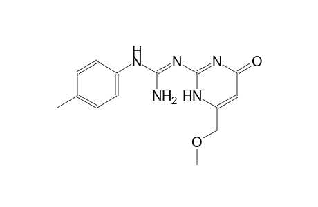 N''-[6-(methoxymethyl)-4-oxo-1,4-dihydro-2-pyrimidinyl]-N-(4-methylphenyl)guanidine