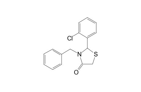(+/-)-3-Benzyl-2-(2-chlorophenyl)thiazolidin-4-one