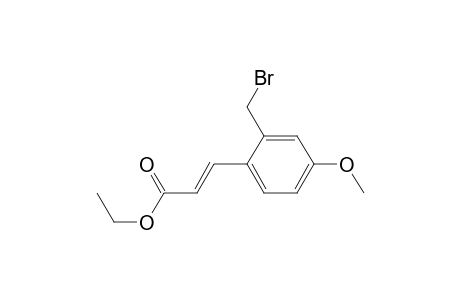 2-Propenoic acid, 3-[2-(bromomethyl)-4-methoxyphenyl]-, ethyl ester, (E)-