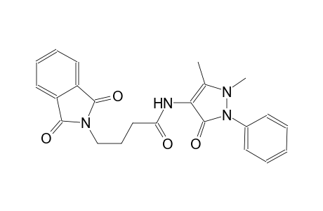 N-(1,5-dimethyl-3-oxo-2-phenyl-2,3-dihydro-1H-pyrazol-4-yl)-4-(1,3-dioxo-1,3-dihydro-2H-isoindol-2-yl)butanamide