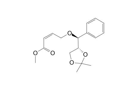 (2Z,6R,7R)-7,8-O-Isopropylidene-5-oxa-6-phenyl-2-octenoic acid methyl ester