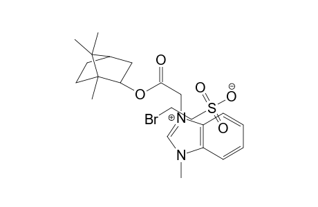 1-Methyl-3-(2-oxo-2-((1,7,7-trimethylbicyclo[2.2.1]heptan-2-yl)oxy)ethyl)-1H-benzo[d]imidazol-3-ium 2-bromoethane-1-sulfonate
