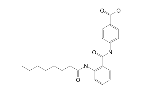 2-OCTANOYLAMINO-1-(4-CARBOXYPHENYL)-BENZAMIDE