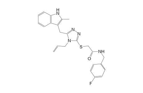 2-({4-allyl-5-[(2-methyl-1H-indol-3-yl)methyl]-4H-1,2,4-triazol-3-yl}sulfanyl)-N-(4-fluorobenzyl)acetamide