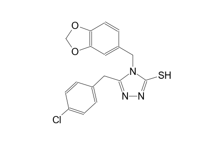 4H-1,2,4-triazole-3-thiol, 4-(1,3-benzodioxol-5-ylmethyl)-5-[(4-chlorophenyl)methyl]-