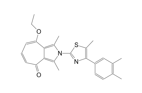 2-[4-(3,4-dimethylphenyl)-5-methyl-1,3-thiazol-2-yl]-8-ethoxy-1,3-dimethylcyclohepta[c]pyrrol-4(2H)-one
