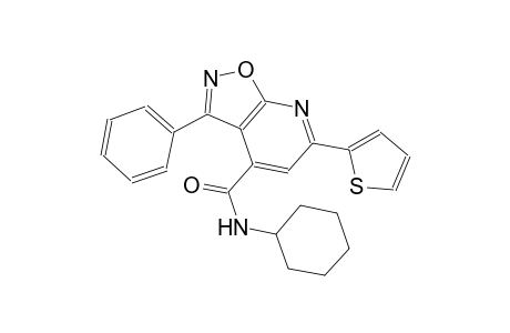 N-cyclohexyl-3-phenyl-6-(2-thienyl)isoxazolo[5,4-b]pyridine-4-carboxamide