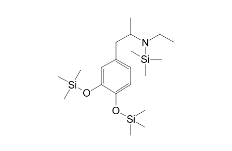 3,4-Dihydroxy-N-ethyl-amphetamine 3TMS