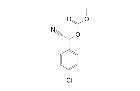 (R)-2-(4-CHLOROPHENYL)-2-(METHOXYCARBONYLOXY)-ACETONITRILE