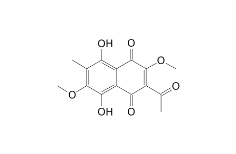 3-Acetyl-3,7-dimethoxy-6-methylnaphthazarin