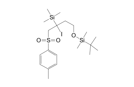 Silane, [3-[[(1,1-dimethylethyl)dimethylsilyl]oxy]-1-iodo-1-[[(4-methylphenyl)sulfonyl]methyl]propyl]trimethyl-, (.+-.)-