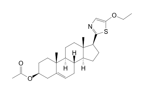3-.beta.-(Acetoxy)-17-.beta.-(5'-ethoxy-2'-thiazolyl)androst-5-ene