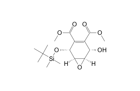Dimethyl ester of (1.alpha.,2.alpha.,5.alpha.,6.alpha.)-(.+-.)-2-[[(1,1-dimethylethyl)dimethylsilyl]oxy]-5-hydroxy-7-oxabicyclo[4.1.0]hept-3-ene-3,4-dicarboxylic acid