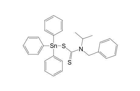 (C6H5)3SN[S2CN(C7H7)(ISO-C3H7)];TRIPHENYLTIN(IV)-N-BENZYL-N-ISOPROPYLDITHIOCARBAMATE